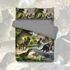 Quilt Duvet Doona Cover Set Single Double Queen Sz Jurassic Park Dinosaurs World