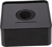 Sosoport 1pc Professional Microphone Logo Station Portable Design for Interviews Flexible Durable with Display Area for Branding Black