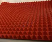 Silicone Cooking Mats Red Non-Stick Pyramid Baking Sheet 16”x 11.5” Set of 2