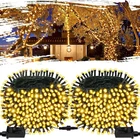 2-Pack Connectable 164FT 400LED Outdoor String Lights Waterproof, Twinkle