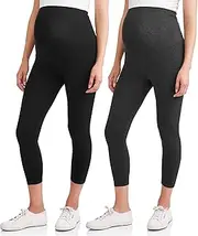 [Rumor Has It] Maternity Over The Belly Capri Crop Support Leggings