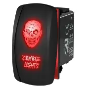 12V Rocker Switch "Zombie Lights" Face Car Marine UTV RZR Maverick Teryx RED