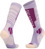 [nonono] HM Wool Skiing Socks Winter High Tube Hiking Socks Anti Slip and Warm Outdoor Sports Socks