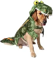 Alligator Dog Costume Halloween Dog Crocodile Costume Hoodie Coats Pets Jumpsuits (Green, M)