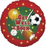 18" in Balloon Get Well Soon Mylar Foil Party Decorations