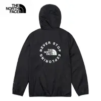 在飛比找momo購物網優惠-【The North Face 官方旗艦】北面男款黑色防風防