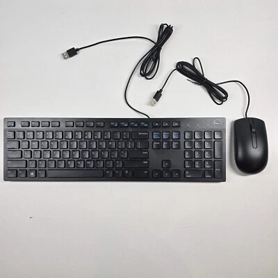 New Dell orkron Keyboard and Mouse KB216T corded brand new free shipping
