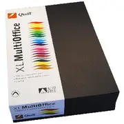 Quill Coloured Paper 80gsm A4 Black 500 Sheet Ream