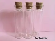 22*80 *12.5mm 20ml Clear Glass Bottles with Corks Jars bottle 10pcs