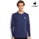 【LE COQ SPORTIF 法國公雞】基礎百搭長袖T恤-男款-藏青色-LOS21805