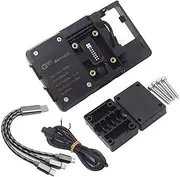 Motorcycle Navigation Bracket for Y&amaha T-max 560 T MAX 530 DX SX Motorcycle Phone Navigation Bracket Wireless USB Charging Port Converter Holder Phone Mount (Color : 22mm Wireless Charge)