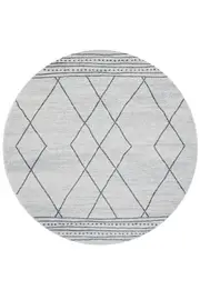 Gina Geometric Round Rug