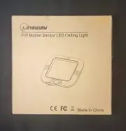 LINEWAY Motion Sensor LED Ceiling Light - Battery Operated! NEW