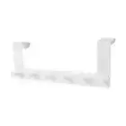 Over the Door Hanger 6 Hooks Clothes Storage Multipurpose Hanging Rack Iron