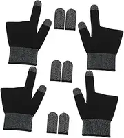 BESPORTBLE Professional Gaming Gloves Finger Sleeves Touch Screen Gloves for Mobile/Graphene Thumb Protectors Comfort Fit