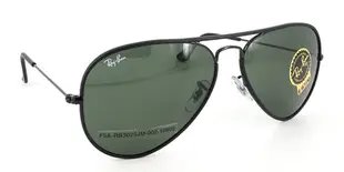 Rayban 雷朋 RB 3025 JM 002 58mm G-15 黑色包皮 義大利製 旭日公司