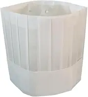 [Generic] Flat，Disposable Chef hat Made of Plant Fiber Non-Woven Fabric, Flat Topped Chef hat