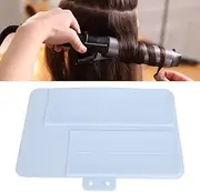 Heat Resistant Mat for Curling Iron, Silicone Large Flat Iron Mat Pouch for Hair Straightener Hair Styling Tools, Portable Travel Mat and Cover for Hair Styling Tools