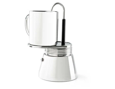 GSI MINI ESPRESSO SET 4 CUP PORTABLE CAMP COFFEE MAKER WITH STORAGE CASE AND CUP
