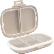 1Pack Travel Pill Organizer, 8 Compartments Portable Pill Case, Small Pill Box