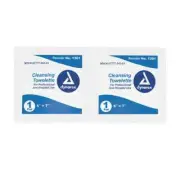 Cleansing Towelettes Antiseptic 5" x 7" Wipes (100 Count) Wet Naps Indiv Wrapped