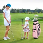 CostwayLadies Complete Golf Club Set with Driver and Stand Bag-Pink
