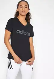 New Adidas Design 2 Move Logo Climalite Women’s Training Casual Tee T-Shirt M