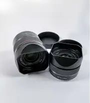 Square Metal Camera Lens Hood For SAMYANG AF45mm F1.8/ 35MM F2.8 FE Lens w/Cap
