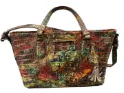 Brahmin Mini Asher Satchel PURSE Ammolite Melbourne RARE MULTI COLOR GORGEOUS