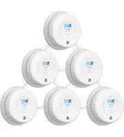X-Sense Smoke and Carbon Monoxide Detector Combo SC01-W, 6-Pack
