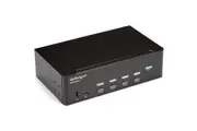 StarTech.com KVM Switchbox - TAA Compliant - 4 Computer(s) - 1 Local User(s) - 3840 x 2160 - 10 x USB - 10 x HDMI - Rack-mountab