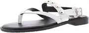 [Kenneth Cole] Womens KLS8082LE Tama Stud Flat Thong Sandal with Backstrap