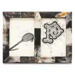 Pigeon & Poodle Essen Horn Double Frame, 4 x 6