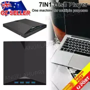 7 In 1 External CD DVD Drive USB 3.0 SD Disc Player Burner For Laptop Mac NE
