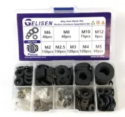 Gelisen Alloy Steel Metric Flat Washers Hardware Assortment Set 703 Pieces