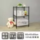 dayneeds 輕型 60x45x90公分三層烤黑波浪收納鐵架/鐵架/收納層架/鐵板層架/收納架/廚房置物架/置物櫃/電器架