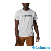 在飛比找PChome24h購物優惠-Columbia 哥倫比亞 男款-涼感快排短袖上衣-淺灰 U