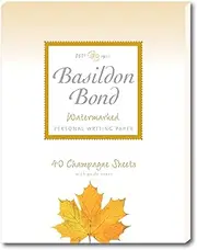 Basildon Bond Luxury Writing Pad with 40 Sheets - Champagne, P4TO (178 x 229mm)