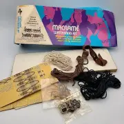 NEW in box Vintage 1971 Craft Master Suede Macrame DIY Kit Bracelet Watch Band