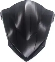 jiningxunjun Motorcycle Accessories Modified High Modish Models Windshield Visor Windscreen Compatible with Yamaha MT03 MT-03 MT25 MT-25 2021-2022(Black)