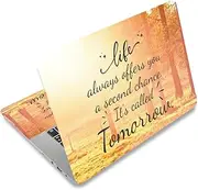 PLIGREAT Inspirational Words Laptop Skin Sticker Suitable for 12" 13" 13.3" 14" 15" Laptop Watercolor Universal Removable Vinyl Notebook Art Protection Netbook PC Cover Sticker