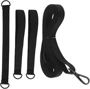 eMagTech 4PCS Fixed Strap Wind Protection for Large Cantilever Parasols Crank Umbrellas Wind Shield Suitable for Any Parasol with Locking Screw Black