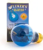 Reptile Incandescent Blue Daylight Bulb for Reptiles and Amphibians, 25 Watt