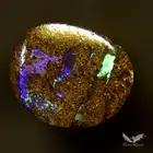 1.75 cts Opal Electric Green Blue Australian Boulder Solid Polished Stone #6.205