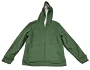 Wonder Nation Boys Sherpa Lined Zip Up Hoodie Green XS 4-5