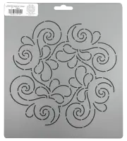 Quilting Stencil Floral Wave Quilt Pattern Wavy Flower Block Quilters Template
