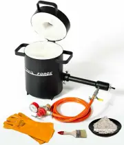 FB1Sb–4KG GAS METAL MELTING FURNACE Propane Forge Copper Brass Bronze Silver