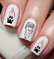Wolf Lovers Nail Art Decal Sticker