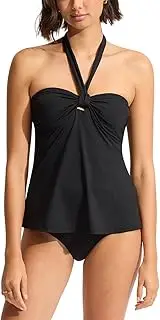 [Seafolly] Women's Standard Sash Halter Tankini Top Swimsuit