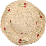 [TOGEVAL] Braided Straw Hat Straw Hats for Women Beach Hat Sun Straw Hat Straw Sun Hat Woman Hats Fashion Hat for Beach Beige Woven Hat Straw Bucket Hat Women's Hat Straw Hats for Crafts